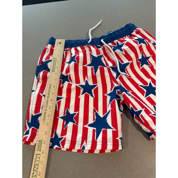 Mad‎ Engine American Flag Swim Trunks Mens Medium Stars & Stripes Patriotic - Picture 2 of 5